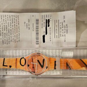 Swatch Watch Love Game Scrabble look